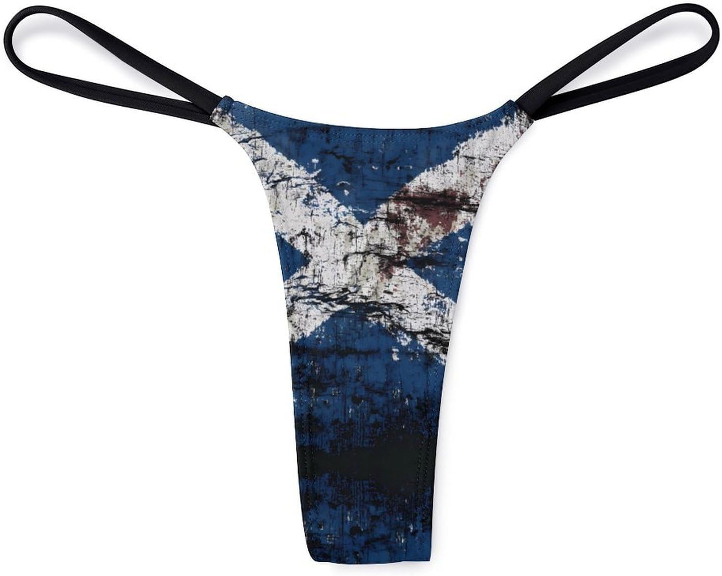 Vintage Scottish Flag Sexy G String Thongs for Women Underwear | Seamless Panties Lingerie Breathable Low Rise No Show