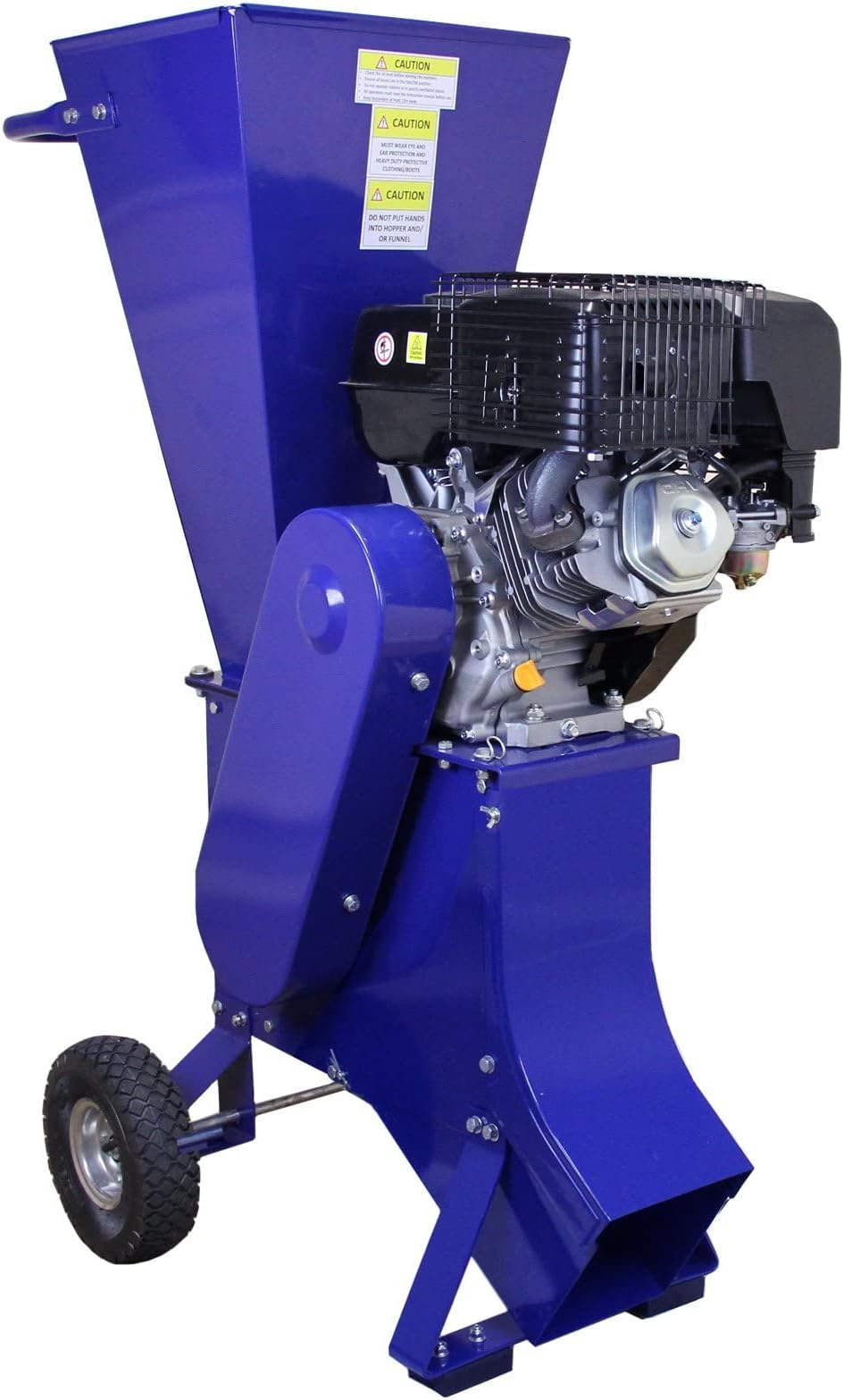 T-Mech 15HP Petrol Wood Chipper 420cc | Garden Shredder Mulcher 4-Stroke | Timber Bush Branches | Free Assembly and & Tool kit | Free Protection Equipment