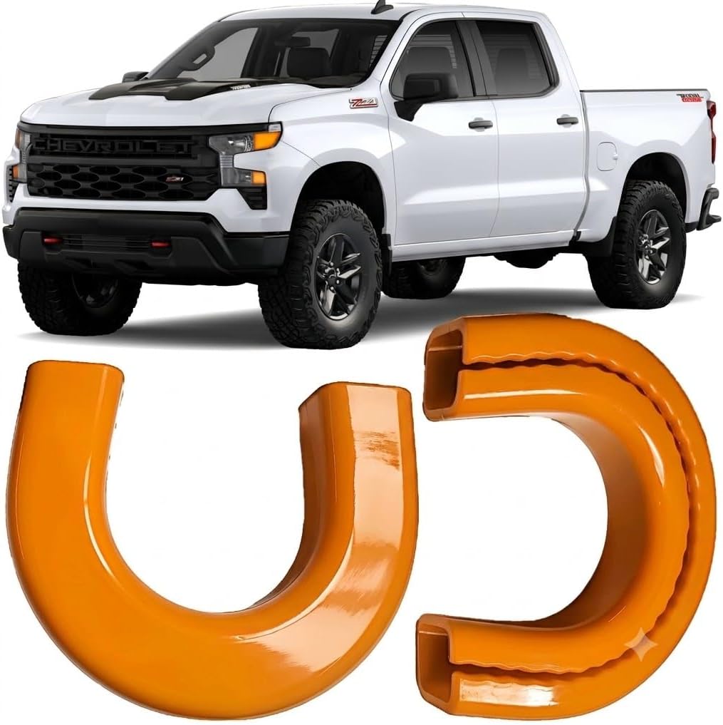 (Extended Version) Tow Hook Covers for Silverado 1500 2007-2026 and GMC Sierra 1500 2007-2019, Front Hitch Cover Compatible with Silverado 1500 Accessories, Not fit Verticle Tow Hooks (Green)