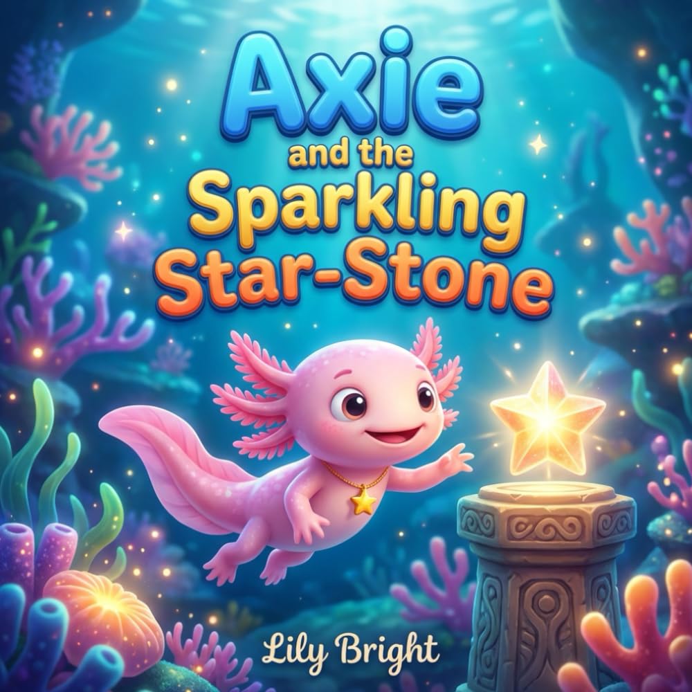 Axie and the Sparkling Star-Stone: A Magical Underwater Adventure about Kindness and Bravery (Axie the Axolotl Series Book 1)