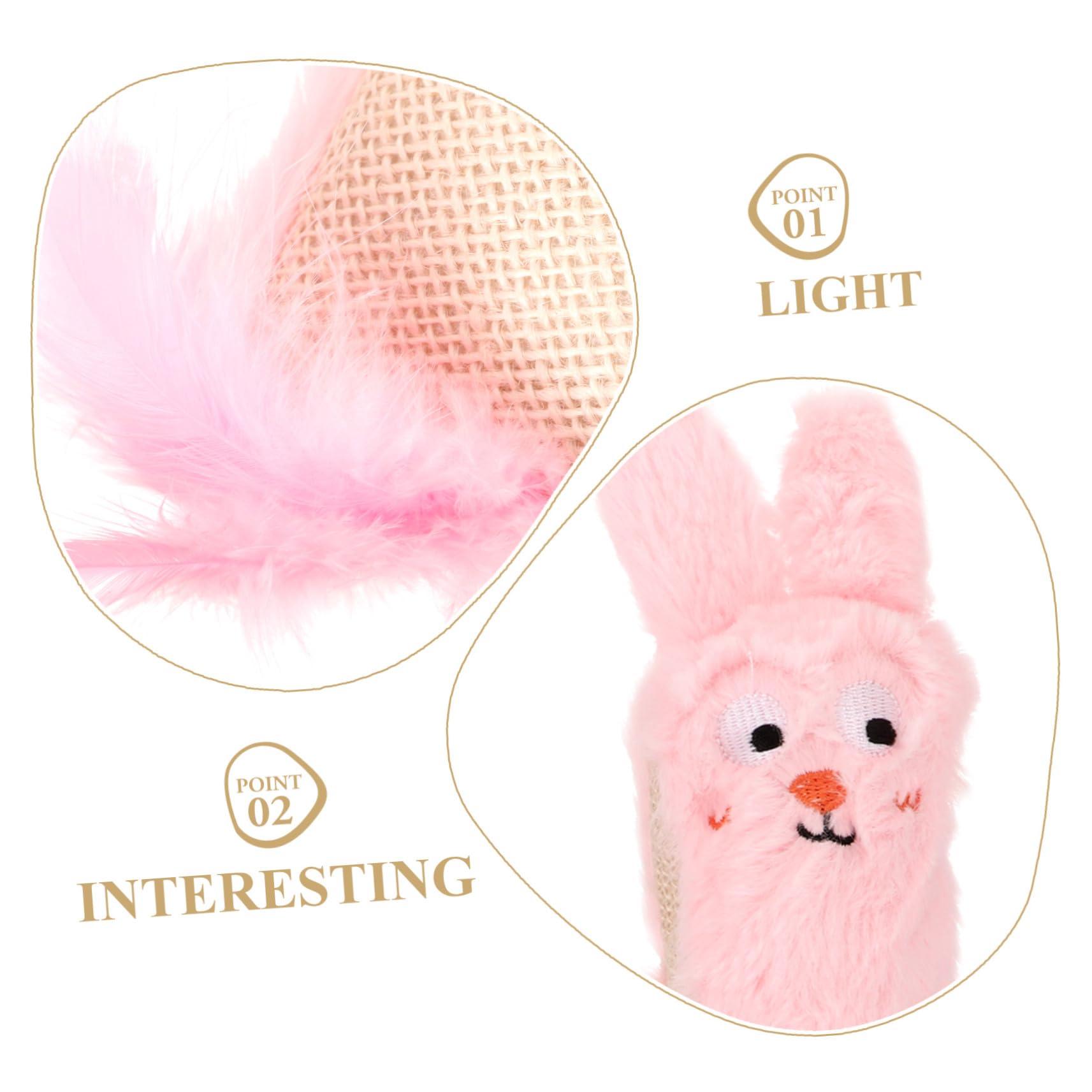 POPETPOP Jouet Herbe à Chat avec Papier Froissé Jouet Interactif Peluche à Mâcher pour Chat