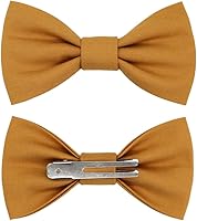 Vista 40 de Handmade Pre-Tied Clip on Bow Tie for Baby to Young Boy