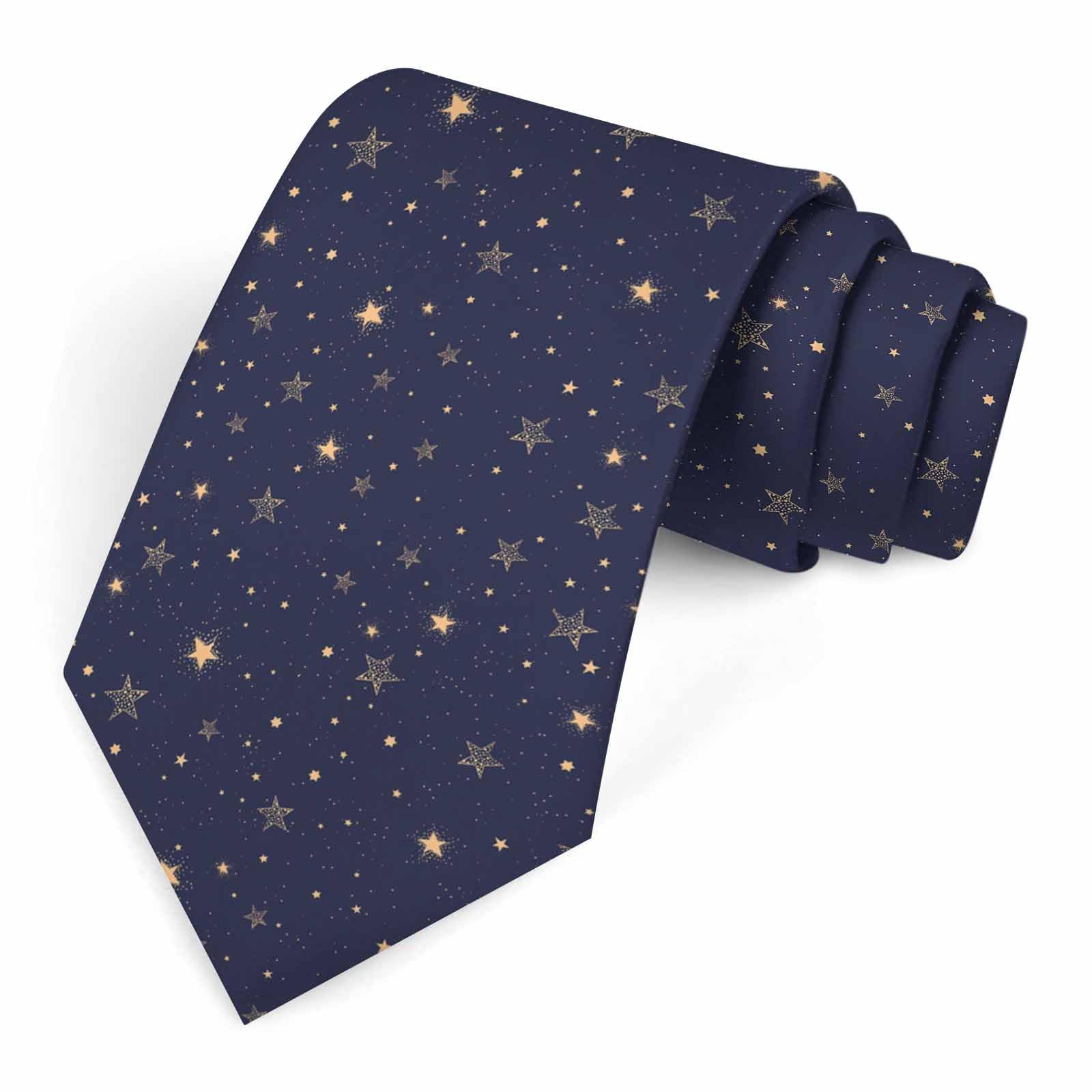 Muntayson Unisex Space Stars Men's Ties Men Novelty Neckties Fashion Neck Tie For Women
