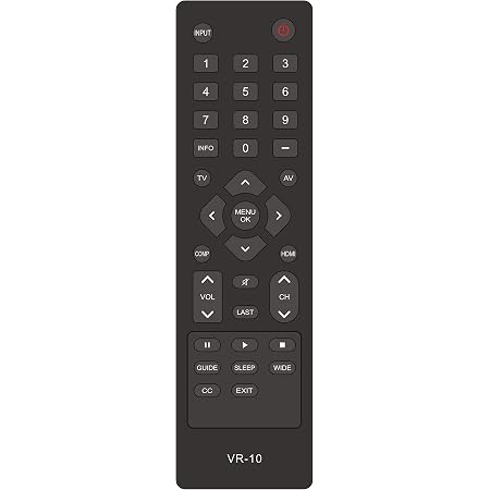 VR10 Reemplazo Remoto Compatible Con VIZIO LED LCD HDTV E190VA E220VA