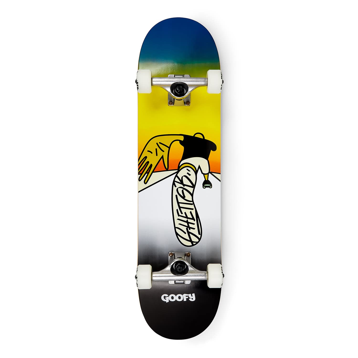 Skateboard complet professionnel, débutants, enfants, adultes, planche en érable 7 couches, roulements Abec 7, roues 53 mm, poids max 90 kg, modèle Push Goofy 8.0"