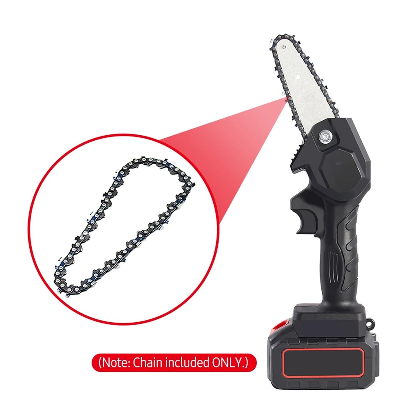 Accesorios para reparación de cadenas de sierra, Catena for motosega elettrica mini da 8 pollici, passo 1/4", 0,043", 45DL, semi-scalpello, confezione 2(8inch Set 3)