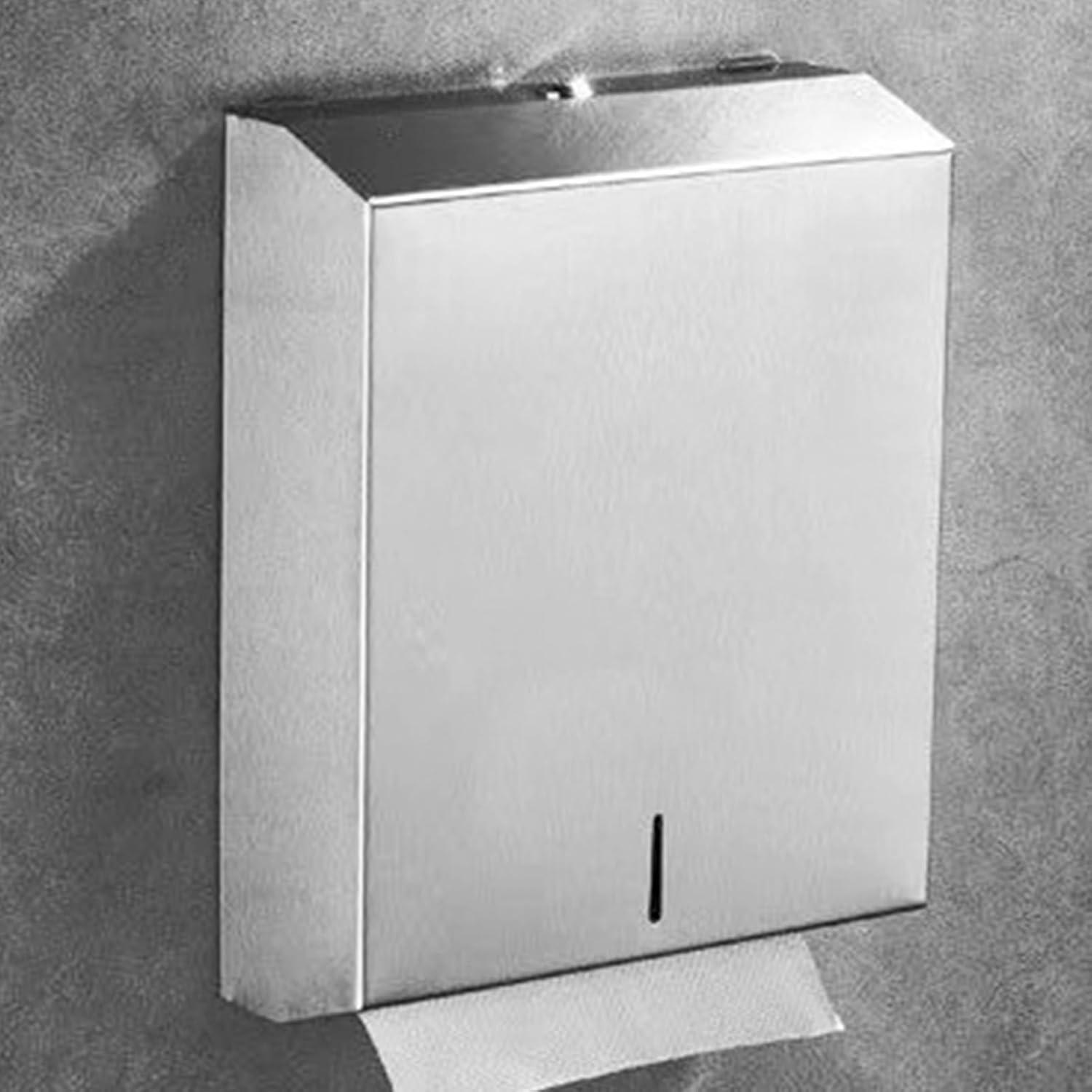 Tissue Box Holder, Wall Mounted Toilet Tissue Box, Metal Tissue Box Cover, Stainless Steel Toilet Paper Holder, Napkin Paper Boxes for Bathroom Vanity Countertop, Bedroom (Bk50