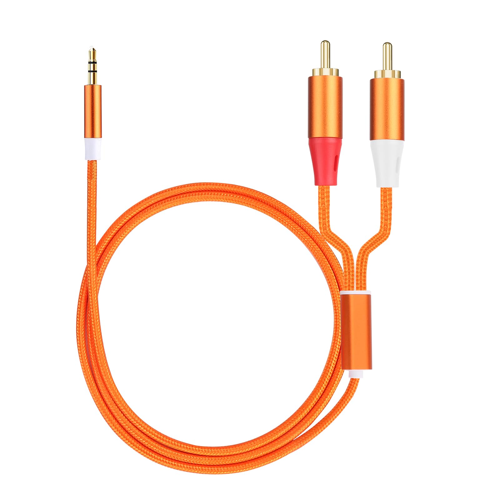 3.5mm to RCA Cable,2 RCA to 3.5mm AUX Cable for HiFi Systems, Speakers, MP3 Players, TVs, Computers, Smartphone, Home Theaters, Tablets, Amplifiers,