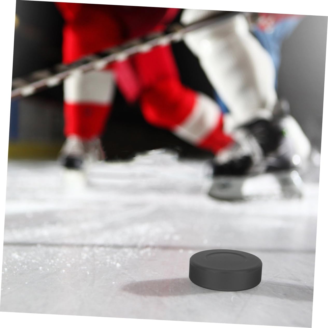 4pcs Hardness Ice Hockey Lightweight for Practical Training Competition for Smooth Surface Play