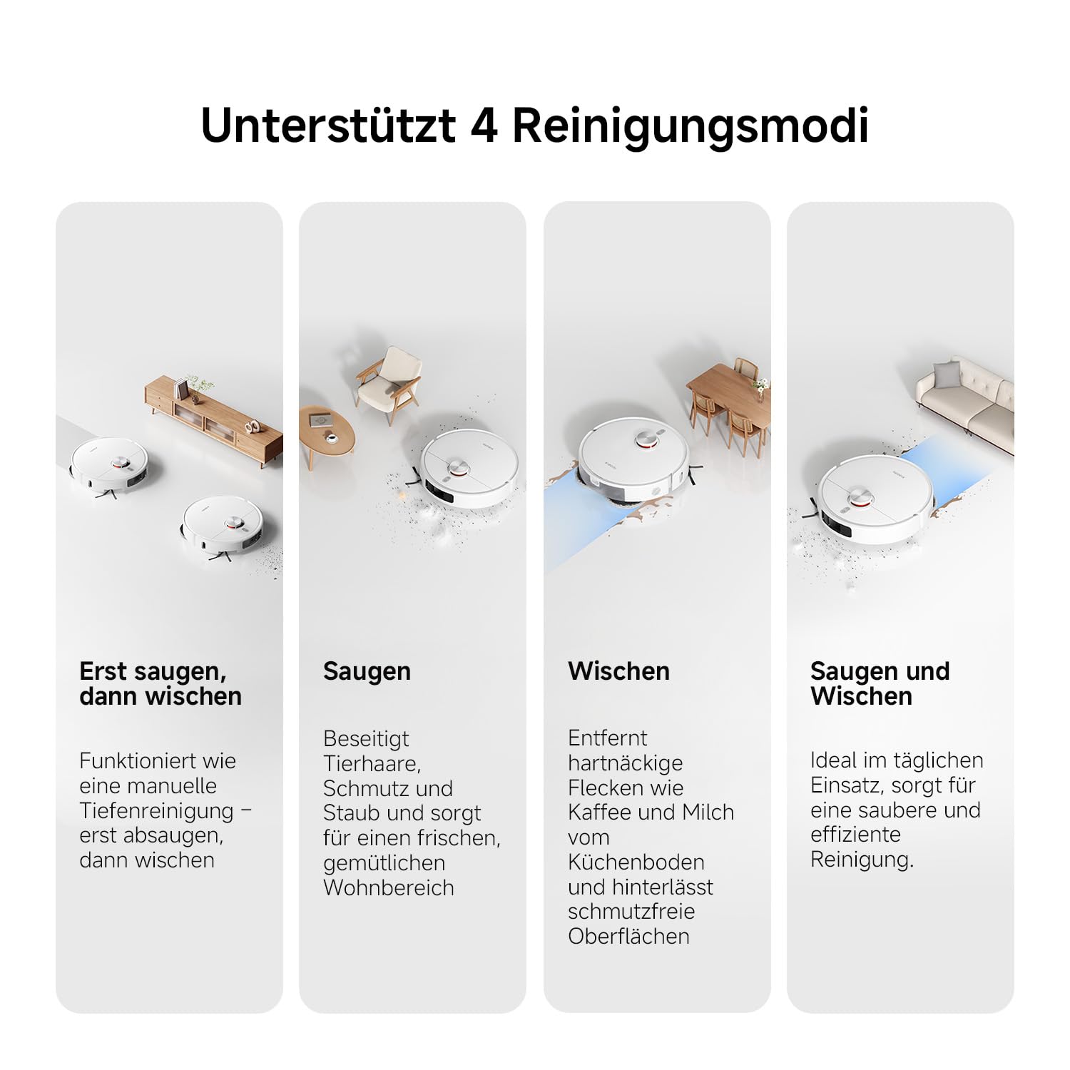 XIAOMI Vacuum S40 Pro, intelligenter Roboterstaubsauger und Mopp, selbstdehnende Seitenbürsten, Saugleistung von 15000 Pa, Hartboden und Teppich, Fernbedienung über App