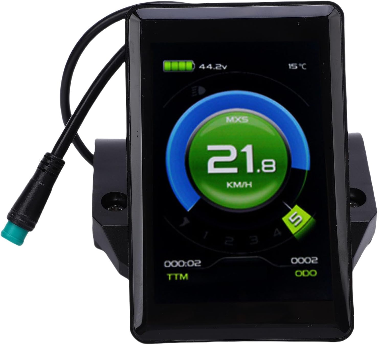 SUNGOOYUE Electric Bikes LCD Panel Screen,Mountain Bike Cycling Computer with High Definition Display Interface for Accurate Speed Mileage Battery Level
