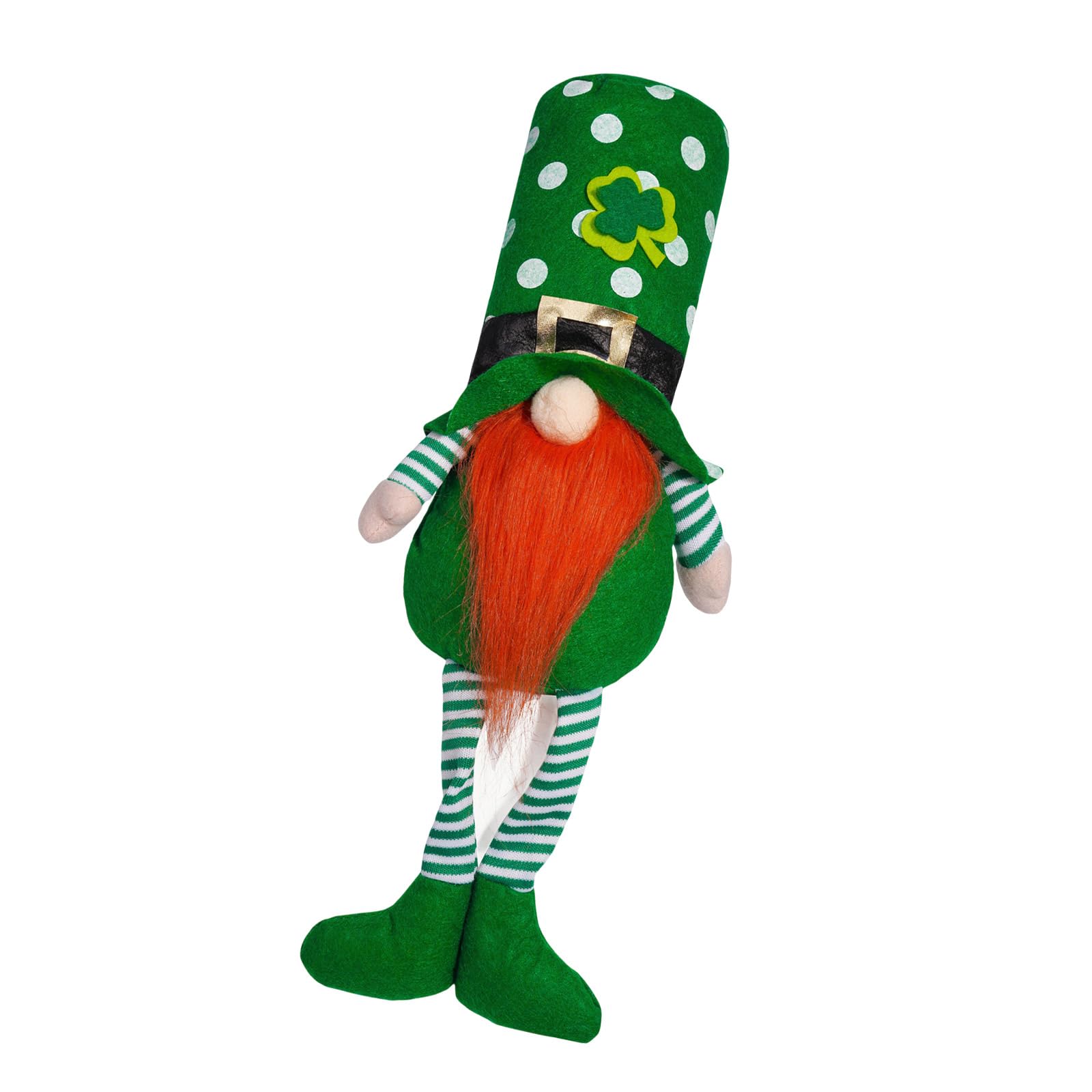 Hsioluted Plush Dwarf Decoration Irish Festival Dwarf Figurines Ornament for Holiday Parties Irish Festival Celebration Decoration