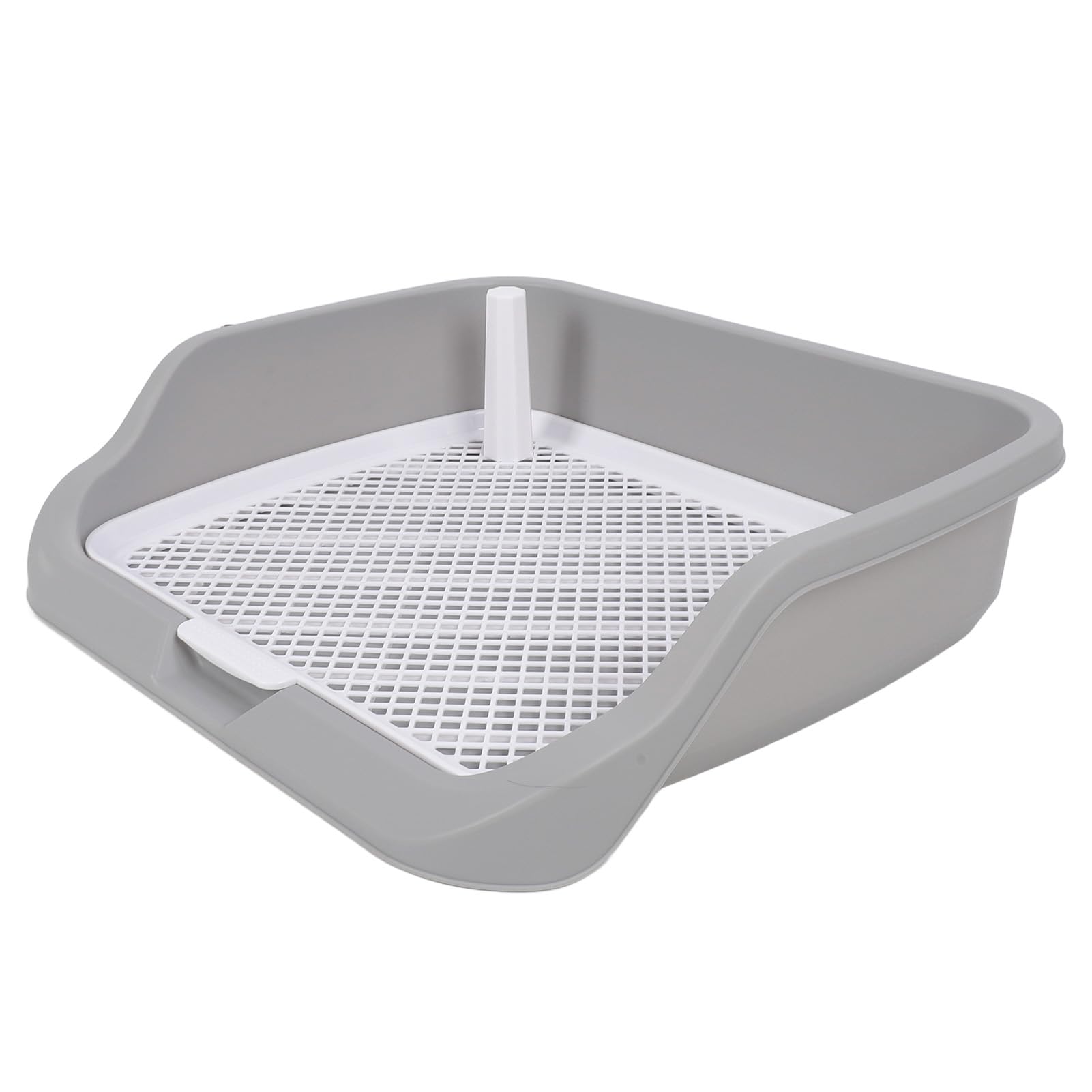 ZJchao Inodoro de Entrenamiento de Mascotas, Bandeja para Orinal para Perros, Portátil, Multifuncional, Malla para Mascotas, Soporte para Almohadilla de Adiestramiento de Cachorros con Pared para
