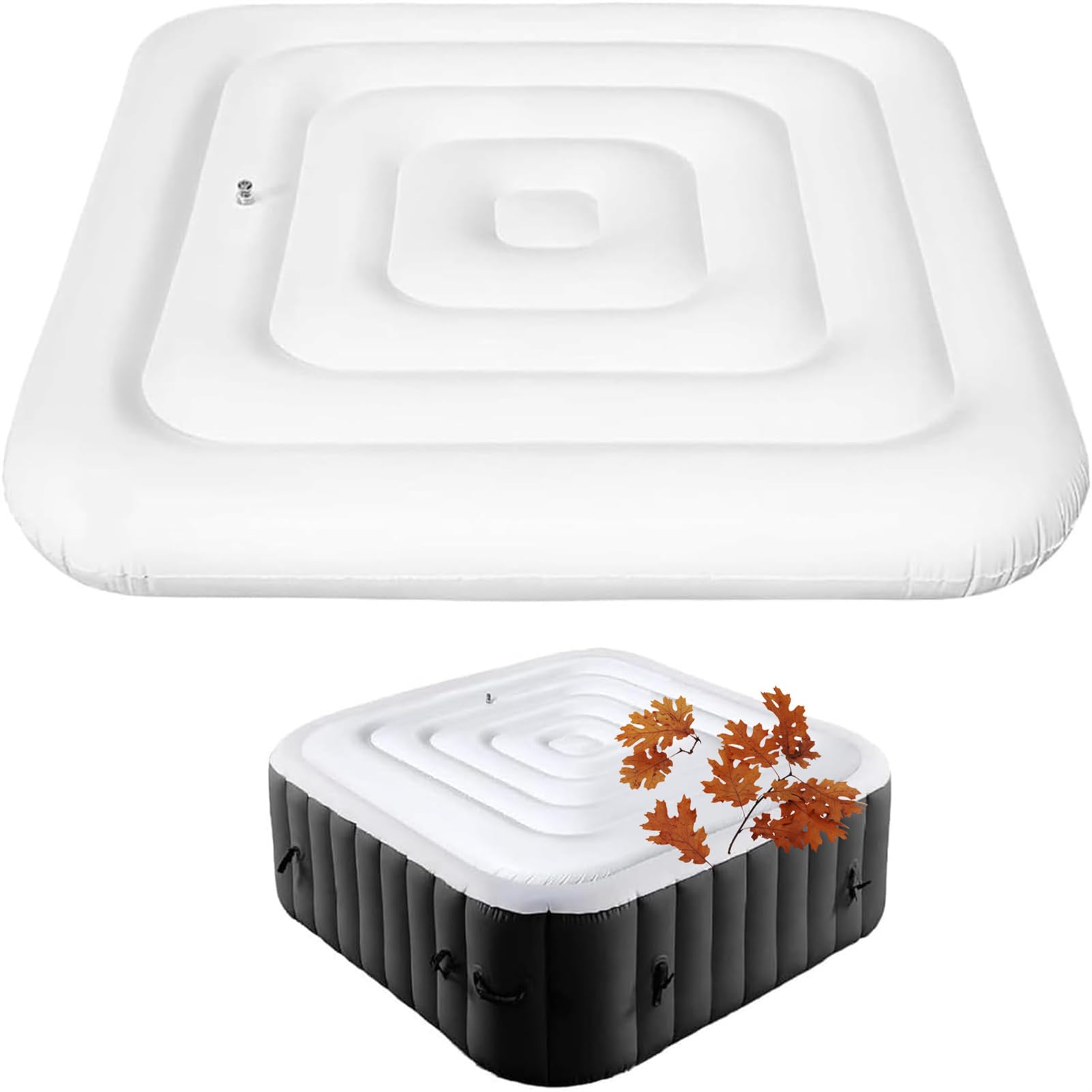 Housse Gonflable en PVC - Coupe-Vent et imperméable - Économie d'énergie - 145 cm/165 cm - Carré