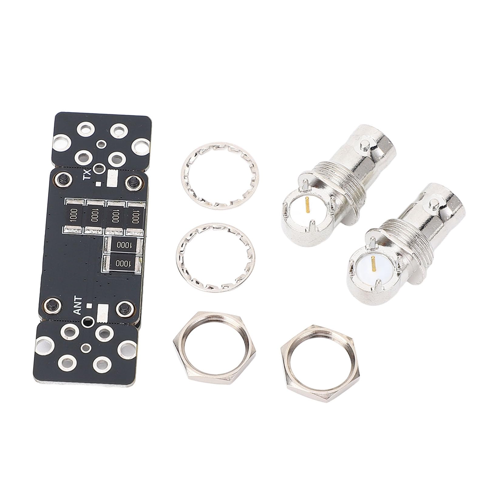 Alomejor Kit Misuratore SWR QRP Misuratore di Potenza Compatto Multiuso da 10 W per Applicazioni 1-50 MHz Materiale PCB Durevole