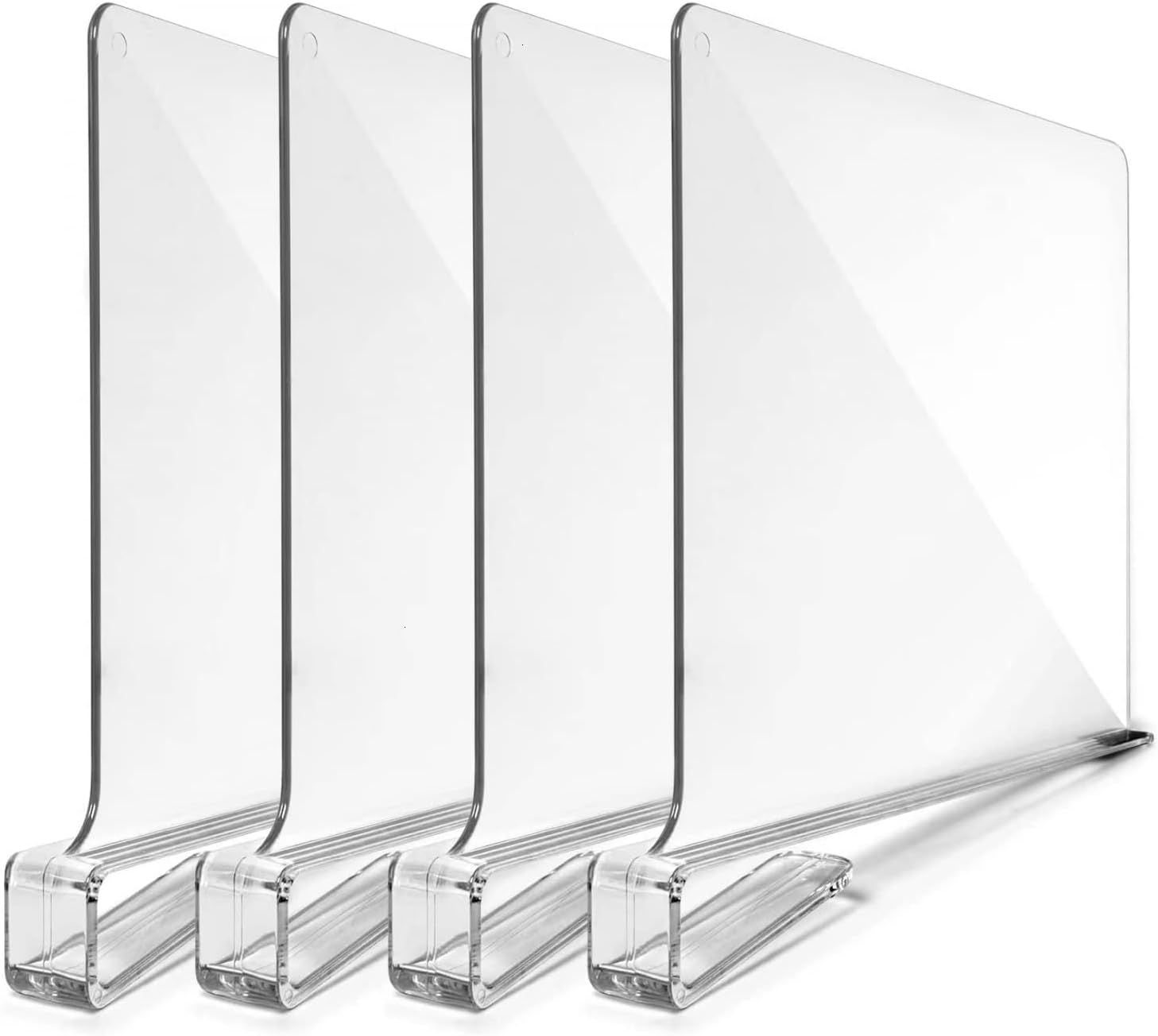 QUETEAT Acrylic Shelf Dividers for Closet Organization