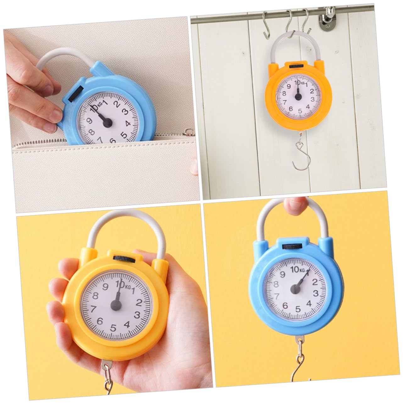 BESPORTBLE High Precision Portable Spring Scale with Hook Travel Weight Scale for Luggage Compact Design for Home and Outdoor Use