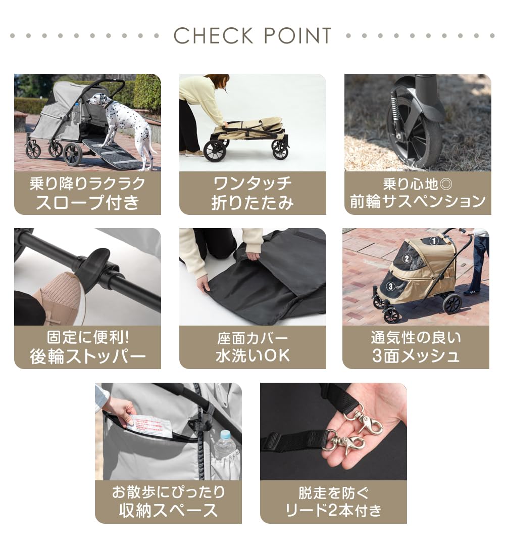 Amazon.co.jp: タンスのゲン ペットカート【 乗り降りラクラク