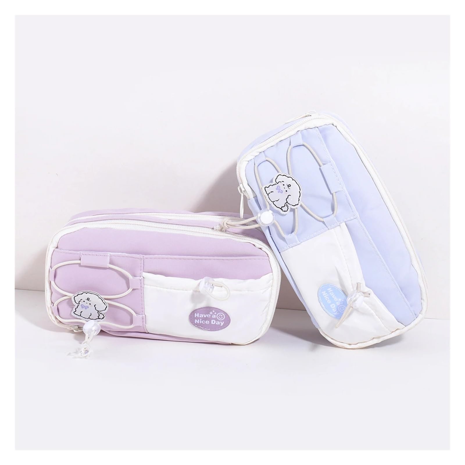 Astuccio viola con coulisse for la scuola