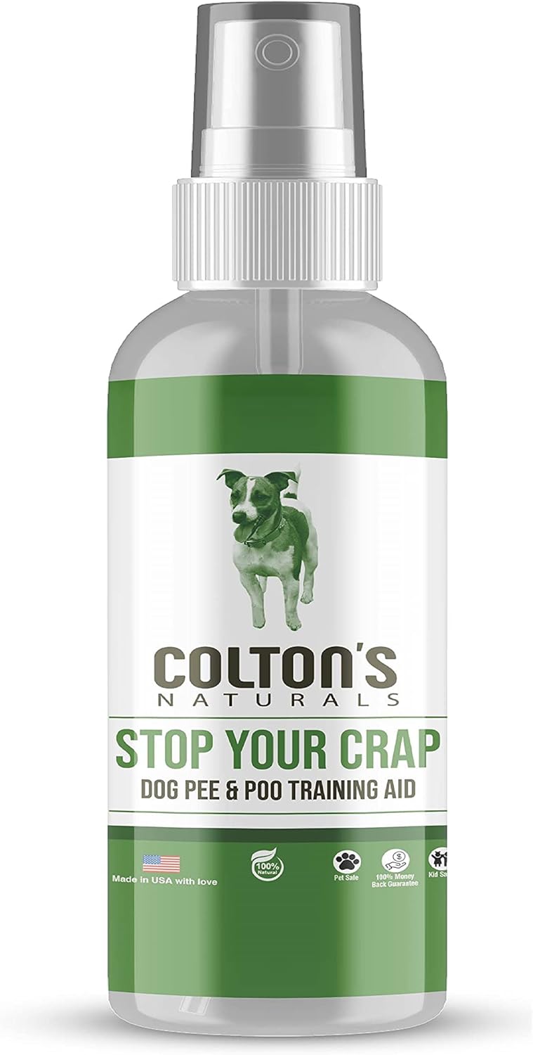 (2) Dog Pee and Crap Spot Trainer- Train Your Pet Stop Peeing - Training Spray Aid Indoor +Outdoor 100% Natural : Colton's Naturals : Pet Supplies