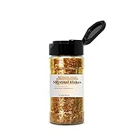 Vista 29 de Bakell 's White Shimmer Flakes - (0.14 oz y 1 tarro) Elegantes copos de purpurina comestibles para tus maravillas culinarias