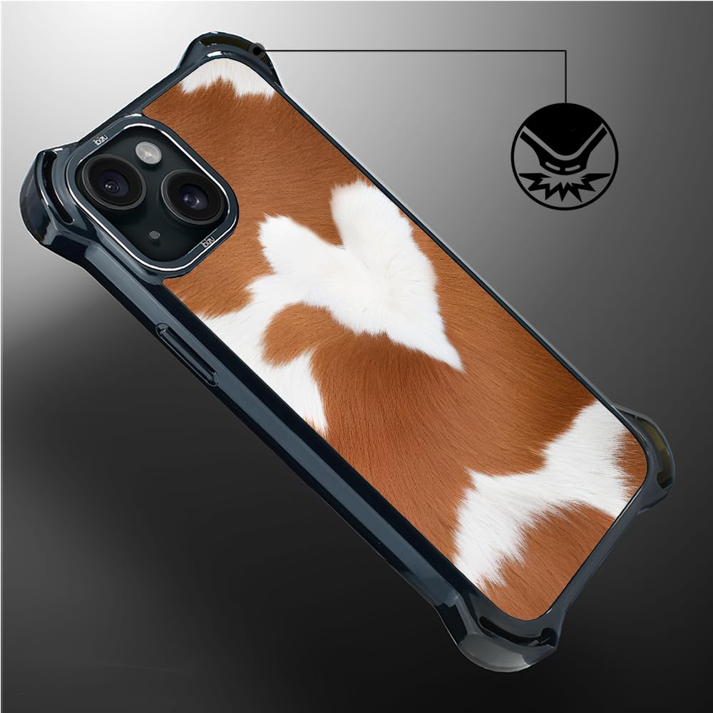 Etui do iPhone 15 IBIZU DropGuard Ultra kompatybilne z MagSafe, Zew Natury, Alpejska krowa