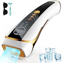 Vio Epilator Compatible [2024 Industry Leading Salon Grade Sapphire Cooling Sensory Epilator] 9 Stage Irradiation, 1 Million Shots HIPL Light Epilator, Automatic & Manual Irradiation, Home Use, Full