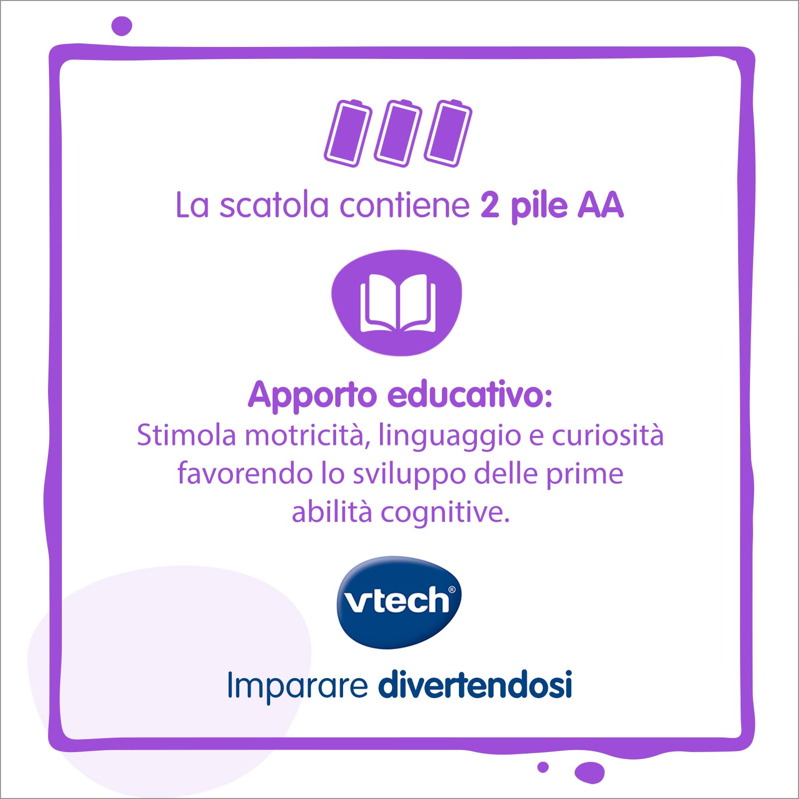 VTech Il Mio Primo Centro Attività, Centro Attività 3 in 1 con 2 Canzoni e 10 Melodie, Sviluppo Motricità Fine, Spegnimento Automatico, Lingua Italiana, Batterie Incluse, 6-36 Mesi
