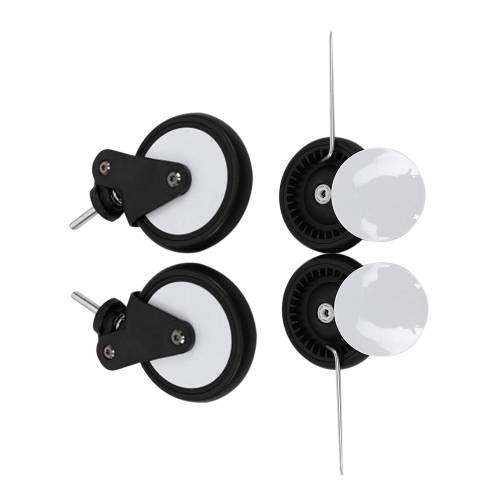 Ruedas giratorias de repuesto para cuna de bebé, ruedas giratorias compatibles con ruedas delanteras Yoyo
