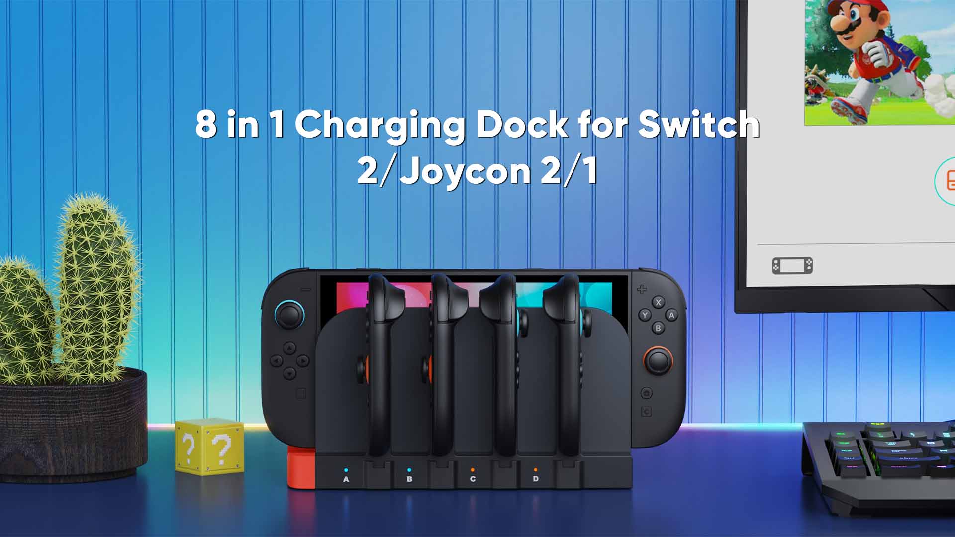 Amazon.com: Klipdasse Switch 2 Controller Charger Dock, [Dual 