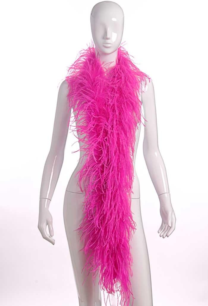2 Plies Ostrich Boas Hot Pink