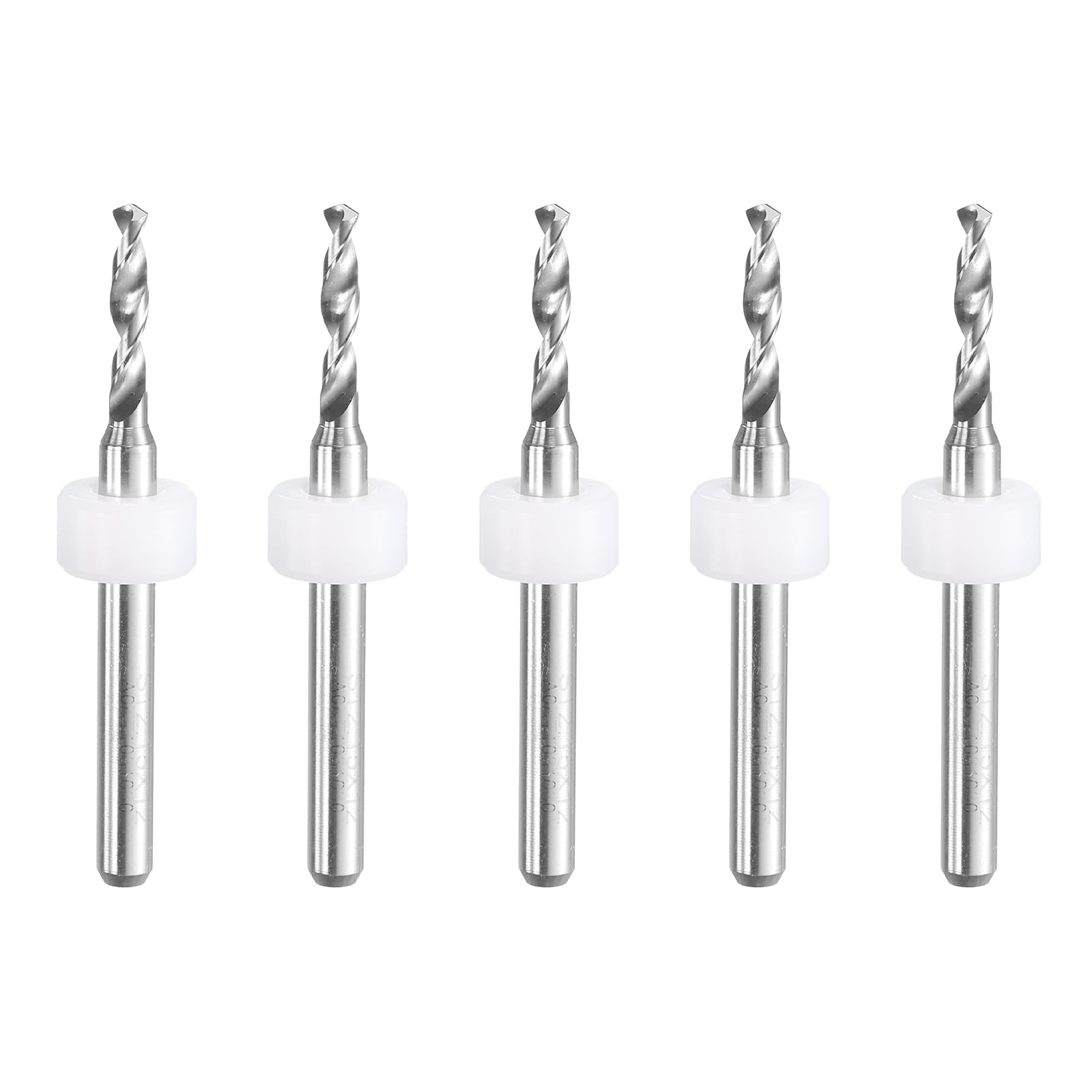 uxcell PCB Drill Bits 2.15mm Tungsten Carbide Rotary Tool Jewelry CNC Engraving Print Circuit Board Micro Drill Bits 1/8 Inch Shank 5 Pcs