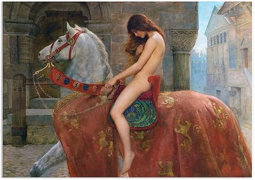 Strand Clothing Lady Godiva Art Print Wall D cor Poster John Collier Pre Raphaelites Painting A3 Unframed