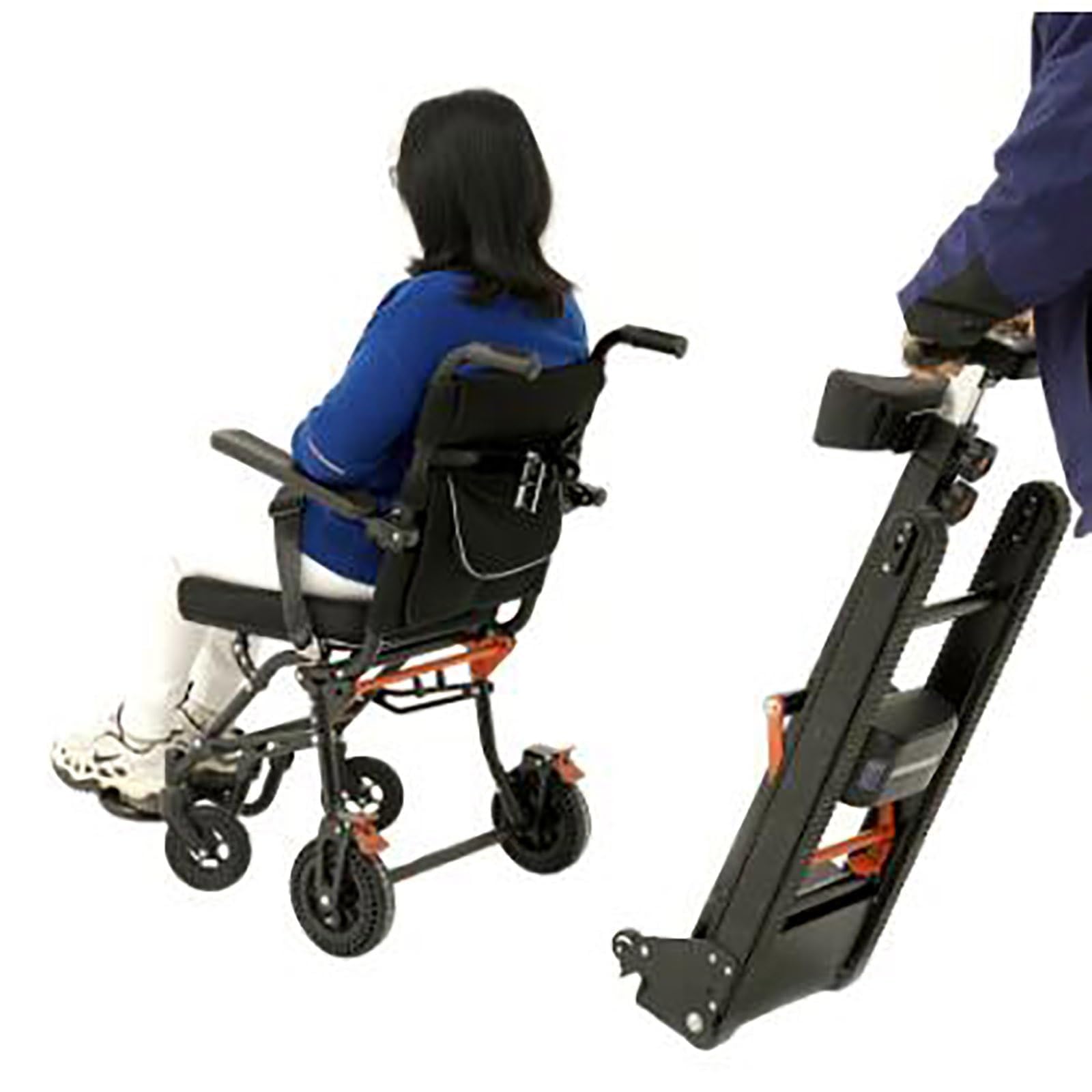 Crawler - Silla de ruedas para subir escaleras, sillas de ruedas plegables ligeras con conmutación de un clic, sillas de ruedas eléctricas plegables, máquina eléctrica para subir escaleras