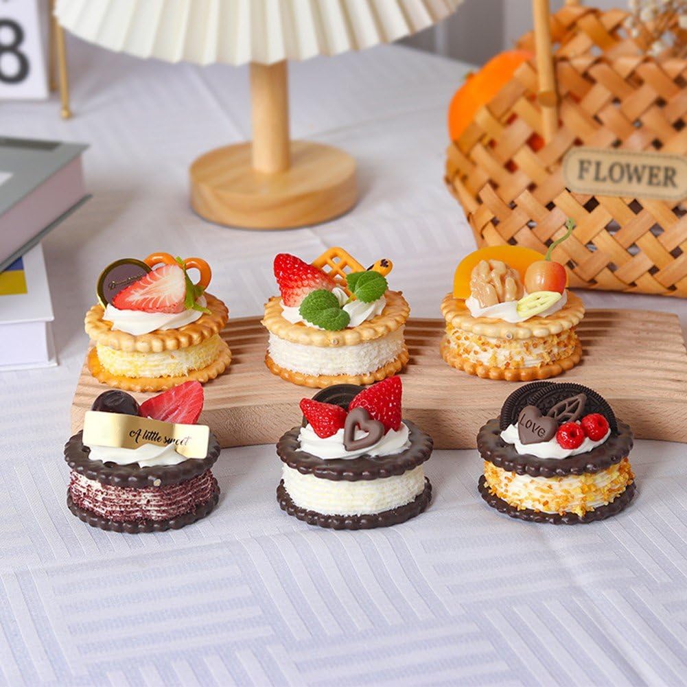 Amazon.co.jp: リアルなフェイクフルーツケーキ食品 6個セット Amazon.co.jp: リアルなフェイクフルーツケーキ食品 6個セット