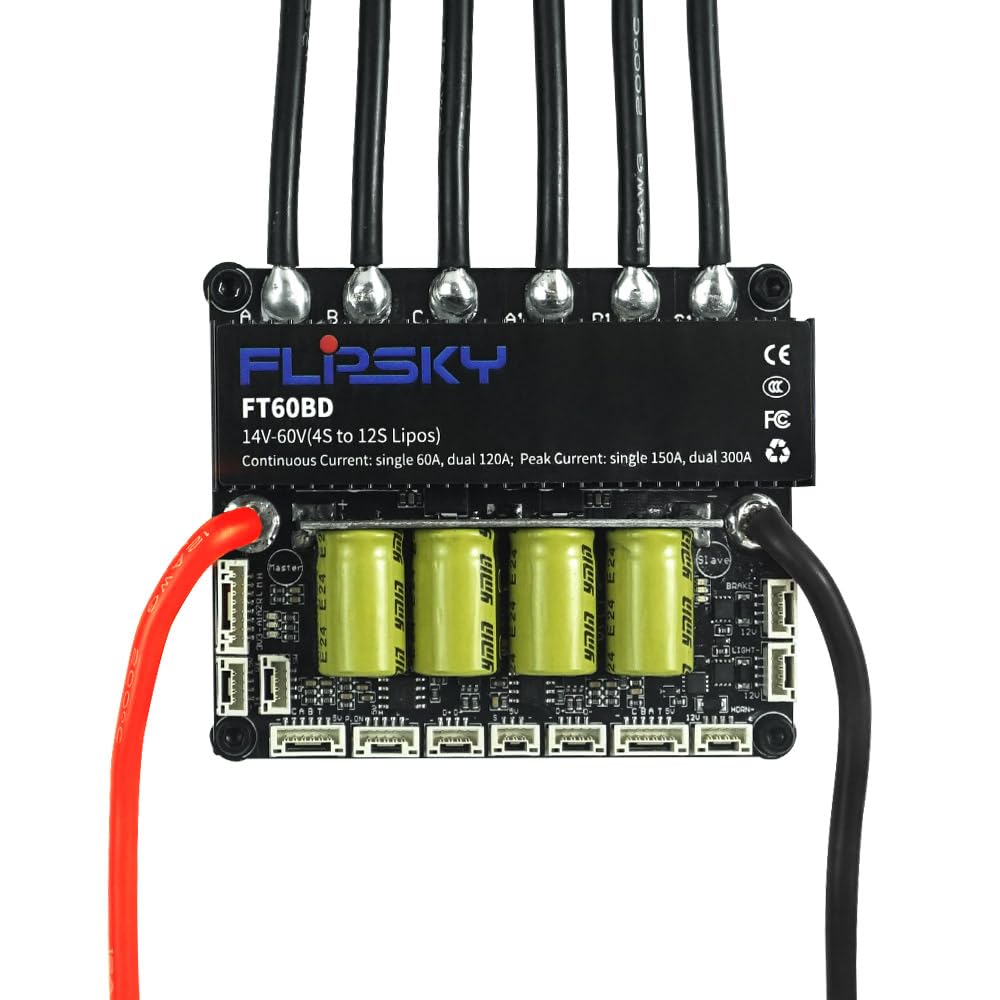 Amazon.com: FLIPSKY FT60BD Dual ESC 60V 120A with heatsink