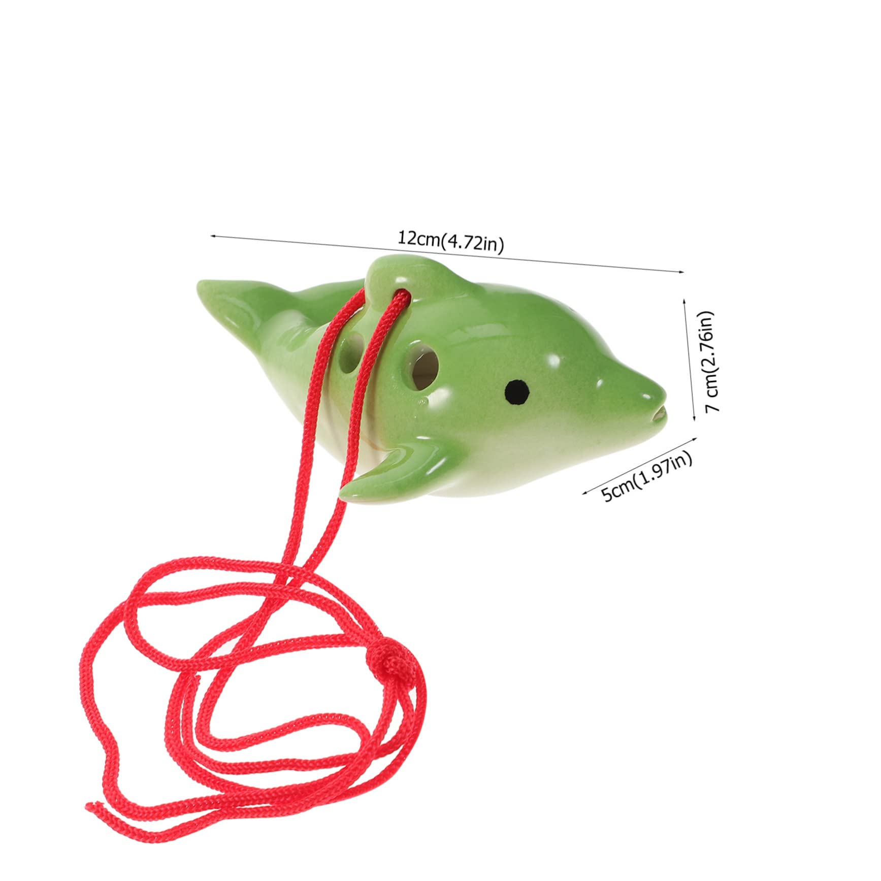 Toddmomy Retro Ocarina Portable Alto Musical Instrument for Beginners Dolphin Design Lightweight Beautiful Sound Present for Wind Instrument Enthusiasts