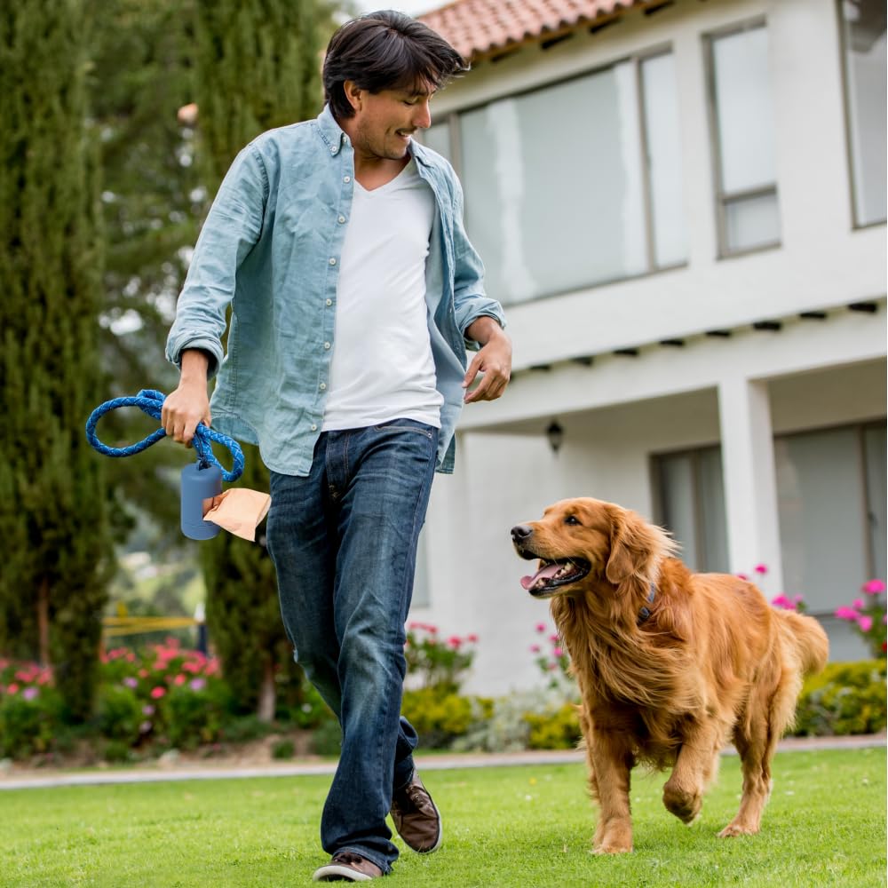 Dog Poop Bag Holder, 2 Pack Hands-Free Dog Bags Dispenser, Portable Pet Waste Poo Bag Dispenser & Leash Clip - Image 2