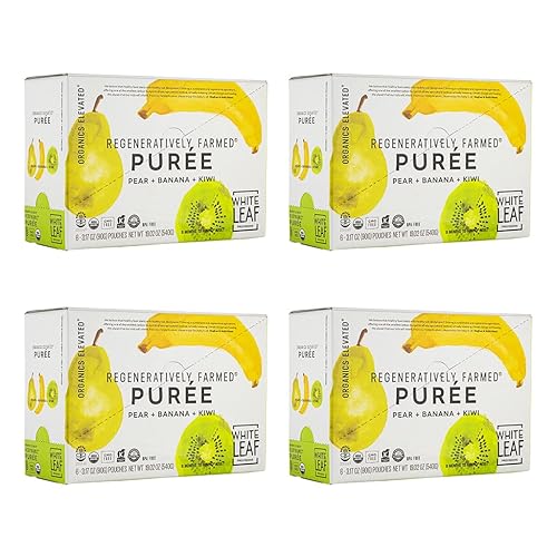 Miniatura 9 de White Leaf Provisions Purés orgánicosbolsas de comida para bebés, frutas, verduras y granos, aperitivo para niños pequeños, cultivo regenerativo,