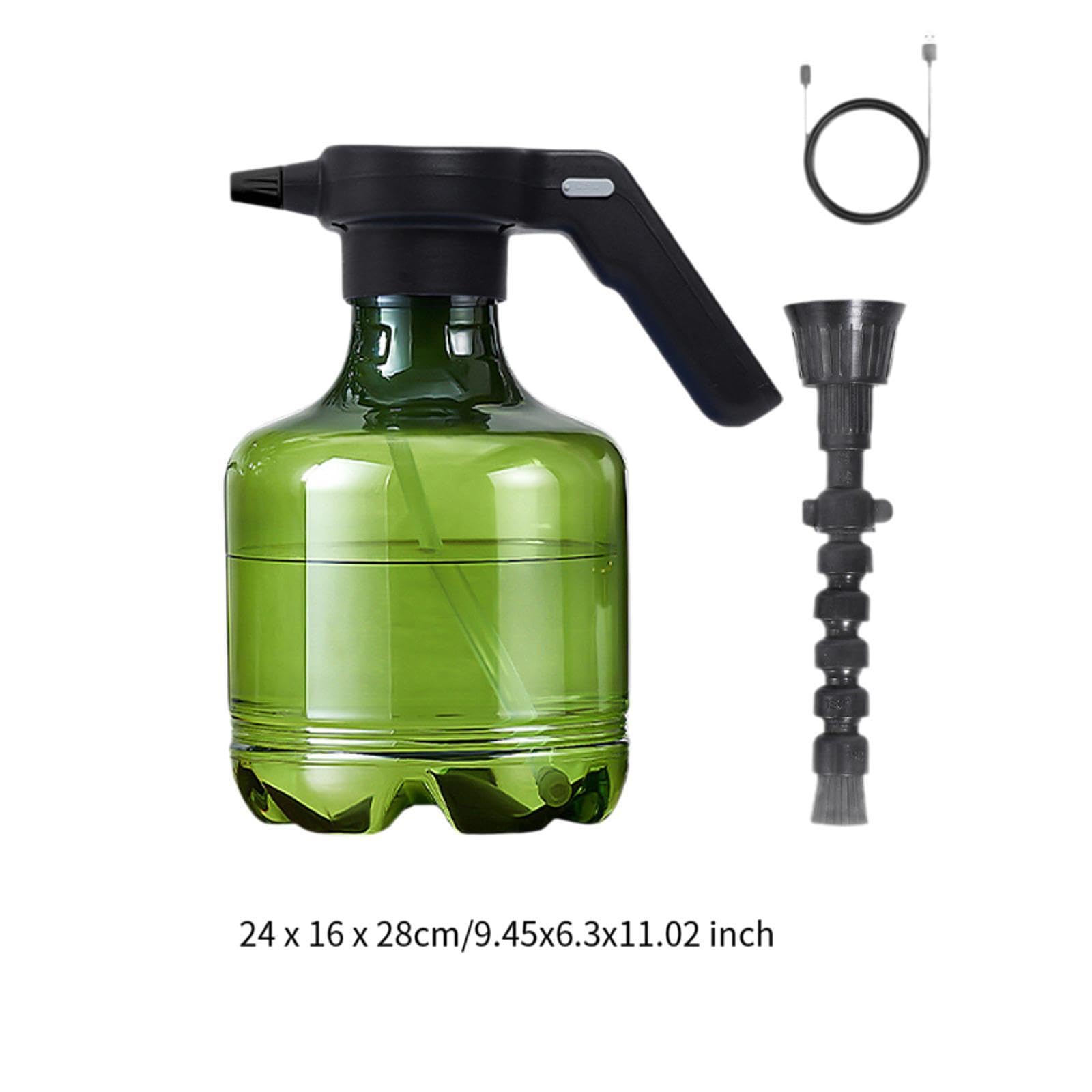 Vaporisateur électrique de 3 litres pour Jardin, avec Buse, pour Plantes D'intérieur et D'extérieur, Vert