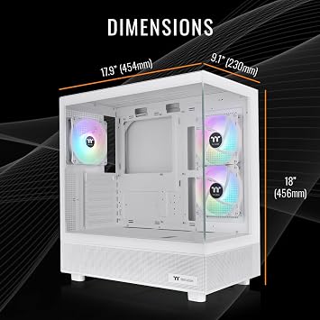 Thermaltake LCGS View 7897XS-270 Gaming Desktop (AMD RyzenTM 7 7800X3D, 32GB 5600MT/s DDR5 RGB Memory, AMD RadeonTM RX 9070 XT, 1TB NVMe M.2, WiFi, Windows 11) V27S-B650-97X-LCS