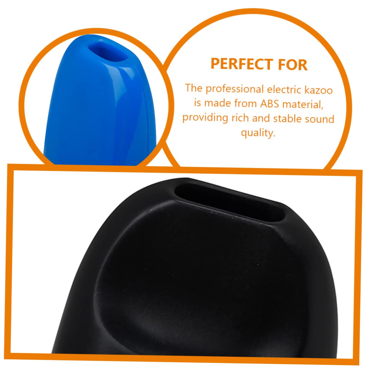 Abaodam 3 Set kazoo per bambini chitarra elettrica con strumento elettrico Kazoo o con diaphragmi per flauto accompagnamento di chitarra per adulti AbS Blue
