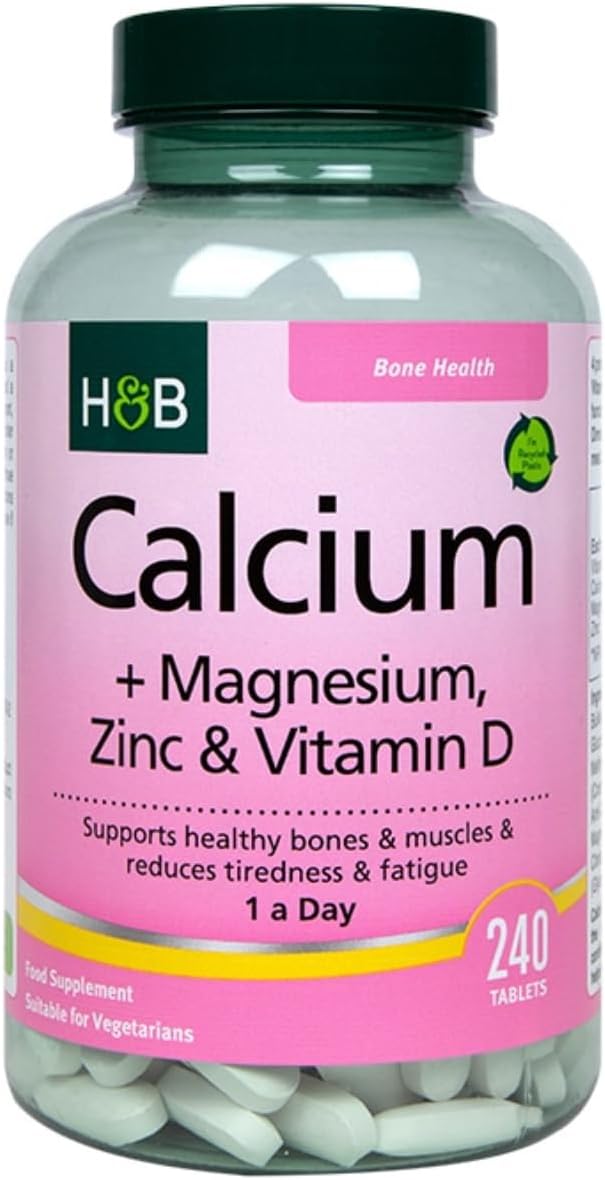 Holland and Barrett Calcium Magnesium Vitamin D & Zinc 240 Tablets