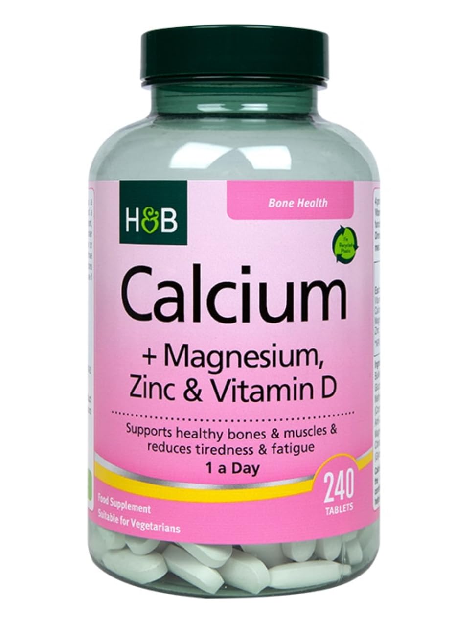 Holland and Barrett Calcium Magnesium Vitamin D & Zinc 240 Tablets
