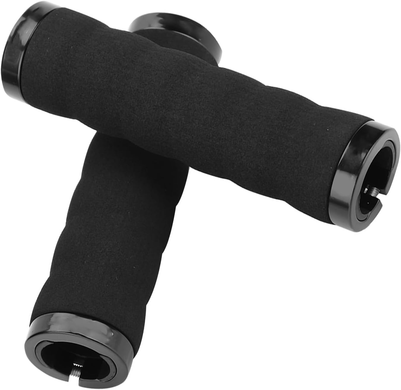 Bicycle Handlebar Grips, Bike Handle Sleeve Anti-Slip Comfortable Sponge Cycling Locking Grips(Black)