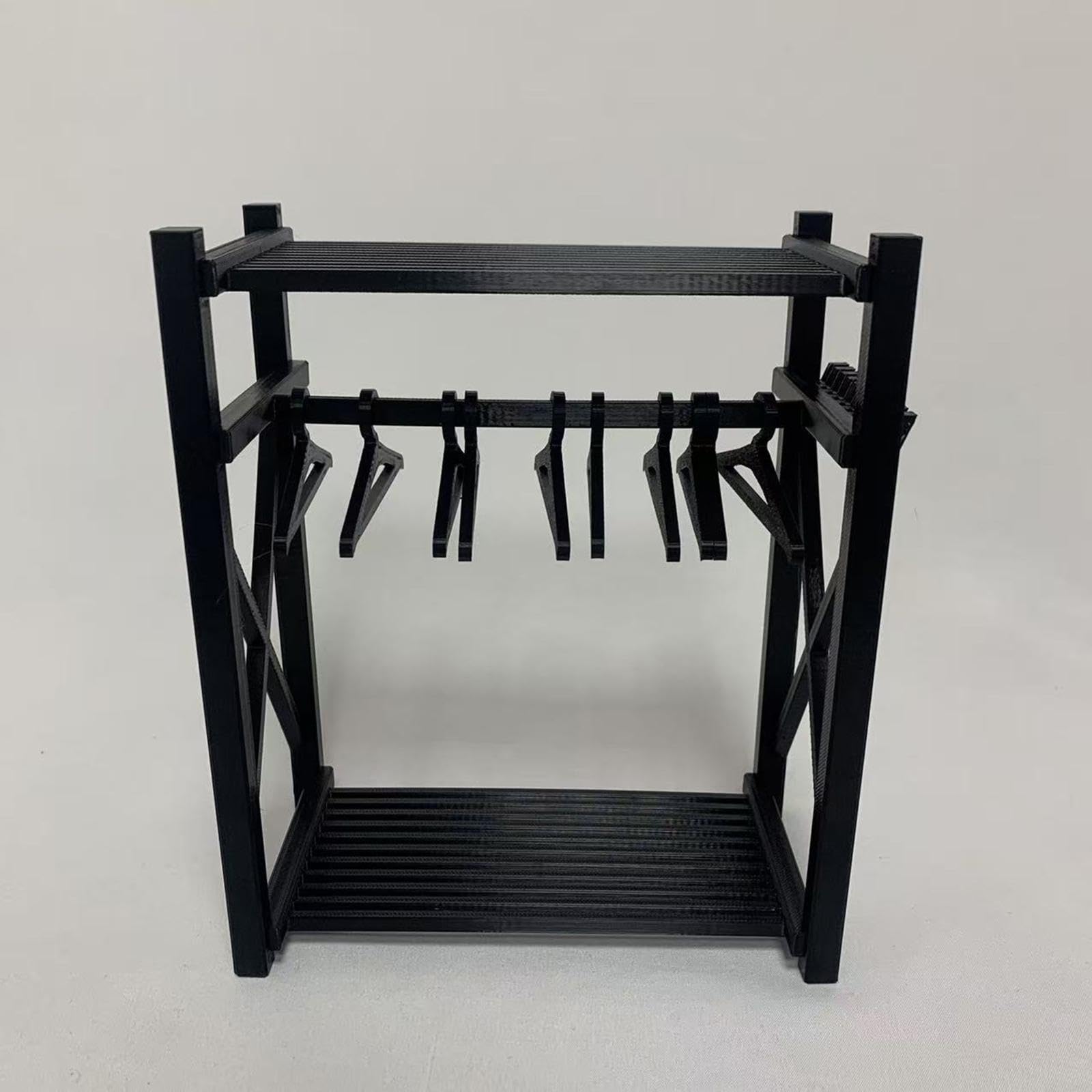 Armadio per casa delle Bambole, mobili per casa delle Bambole, mobili per in Miniatura, Decorazioni per Scene di Artificiali, Armadio in Miniatura, Nero