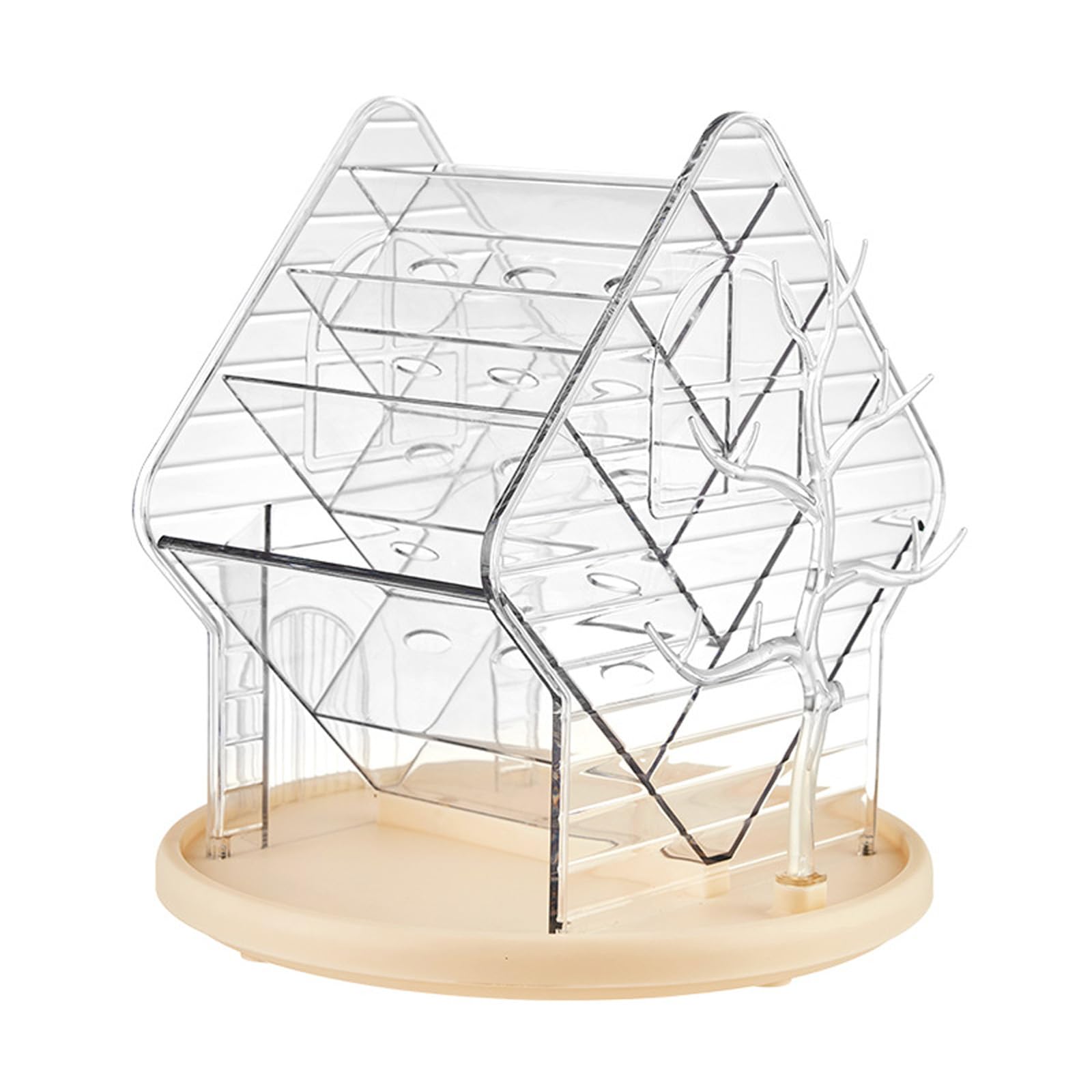 YWLUUOO Efficient Cosmetic Storage Organizers Practical Skincare and Makeup Organizers with Multiple Compartments for Vanity Makeup Display Stand