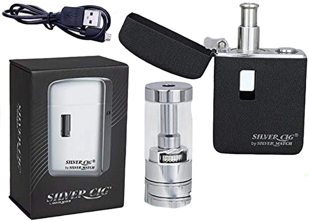 elfbar elfa kaufen E-CLOUD eZigarette SilverCig SCHWARZ mit Deckel main image 1