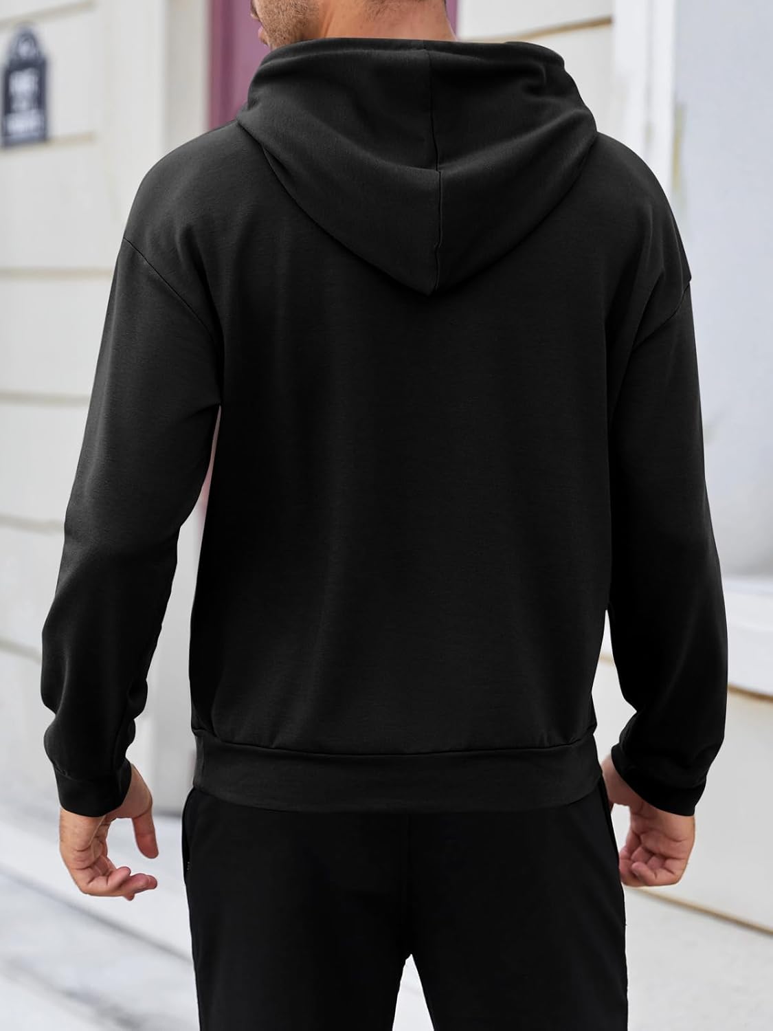 Vdnerjg Mens Hoodies Long Sleeve American Flag Graphic Drawstring Hooded Pullover Sweatshirts - Image 4