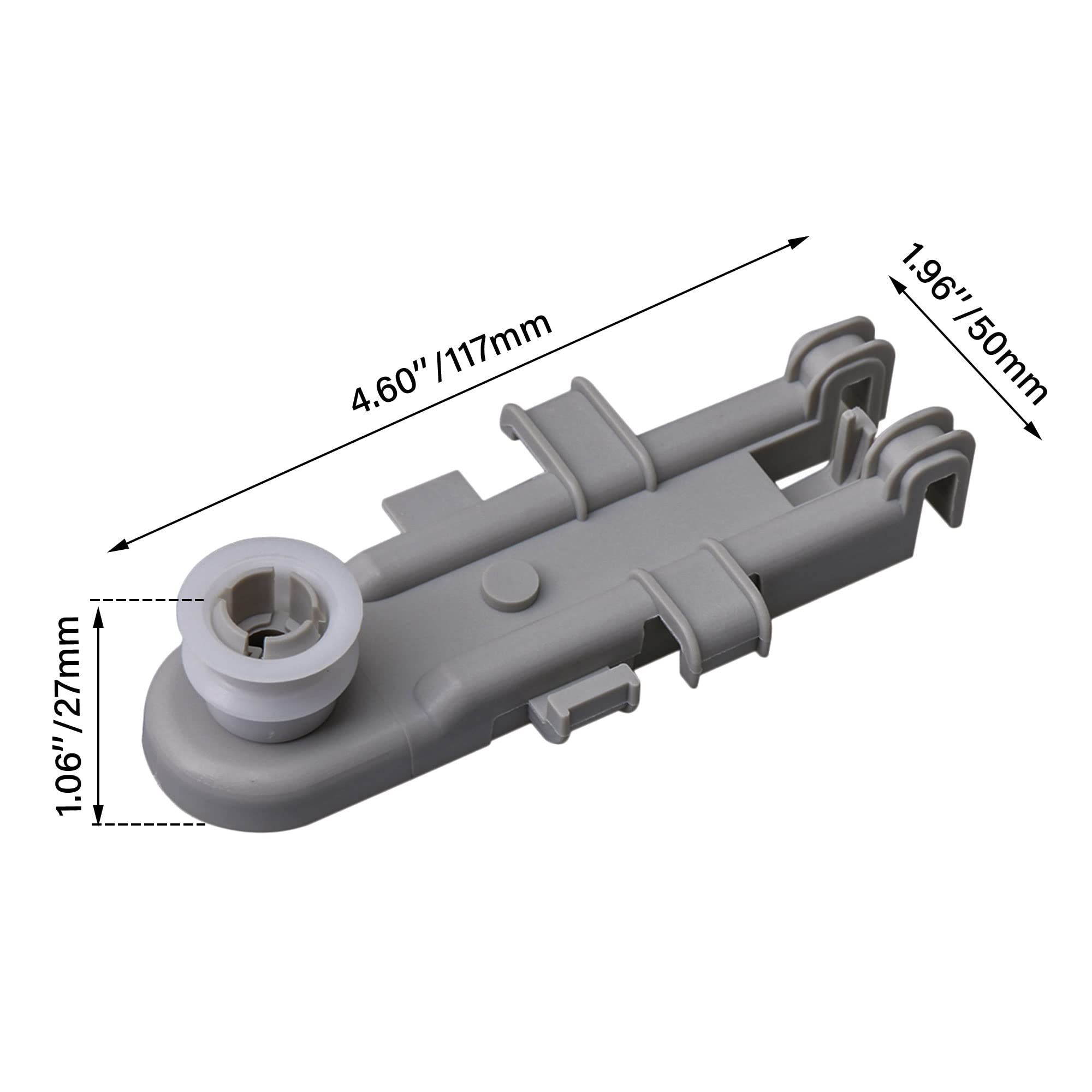 Lot De 4 Roues De Rechange 8268743 Pour Panier Supérieur De Lave-vaisselle Whirlpool GU2200XTSB2 – Compatible Avec La Roue Du Panier Supérieur De Lave- Vaisselle WP8268743